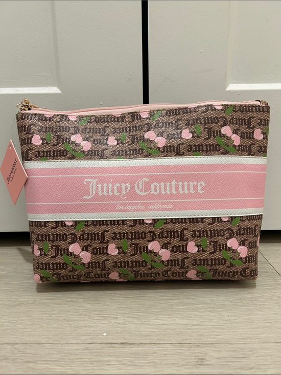 Juicy Couture Handbags - Juicy Couture (NWT) Pink Cherries Cosmetic Travel Bag